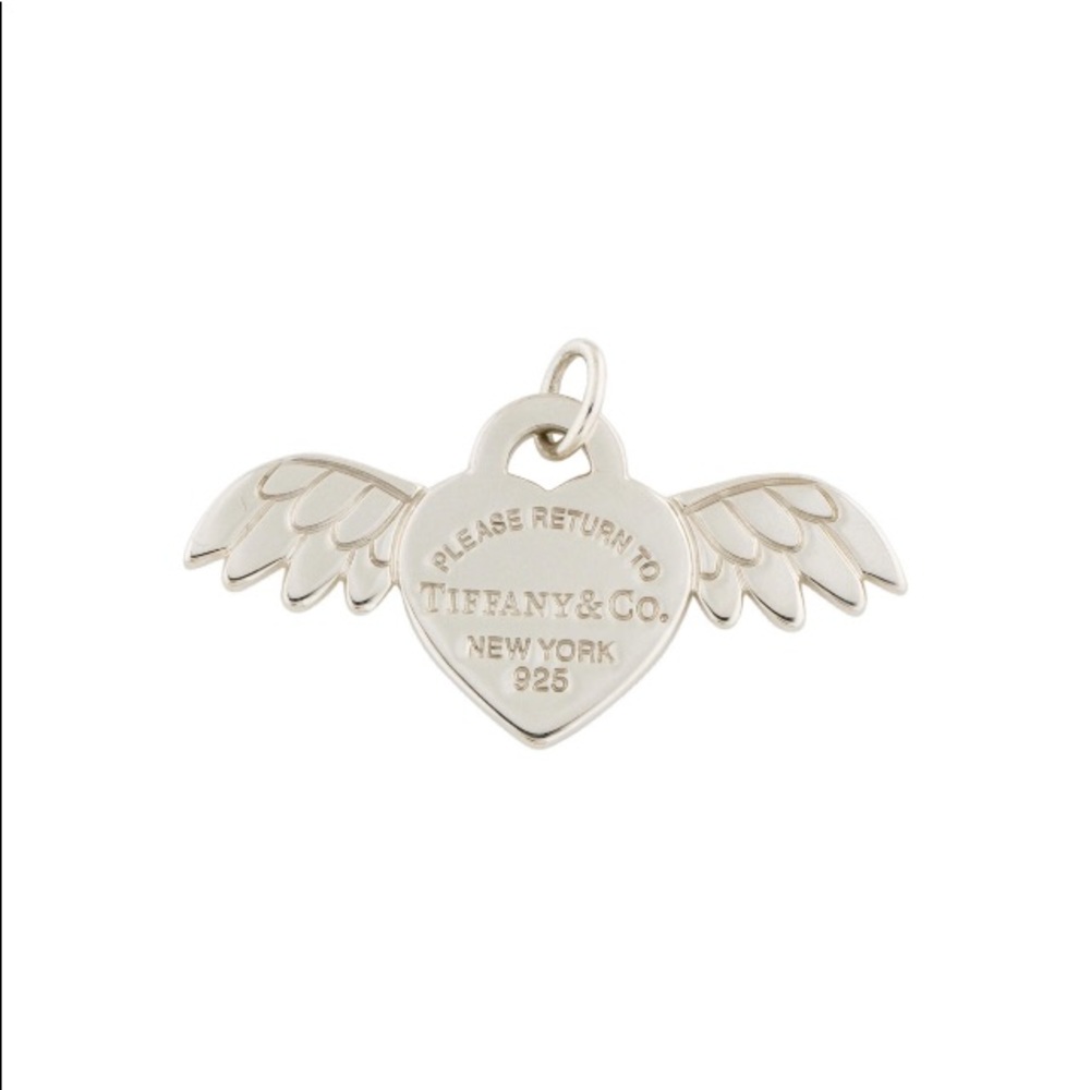 Return to Tiffany’s Angel Heart Wings Pendant 925 silver with Tiffany po…